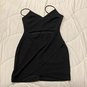Black mini dress
